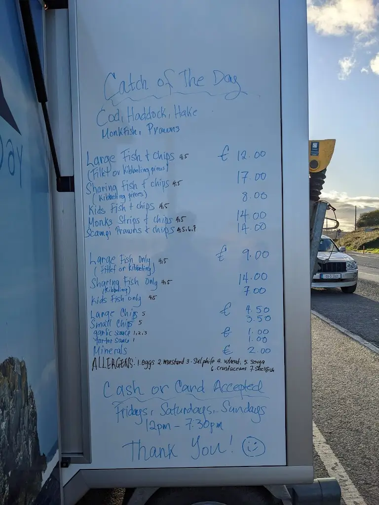 Menu_Fishermans catch kinsale_Kinsale_imagen_1