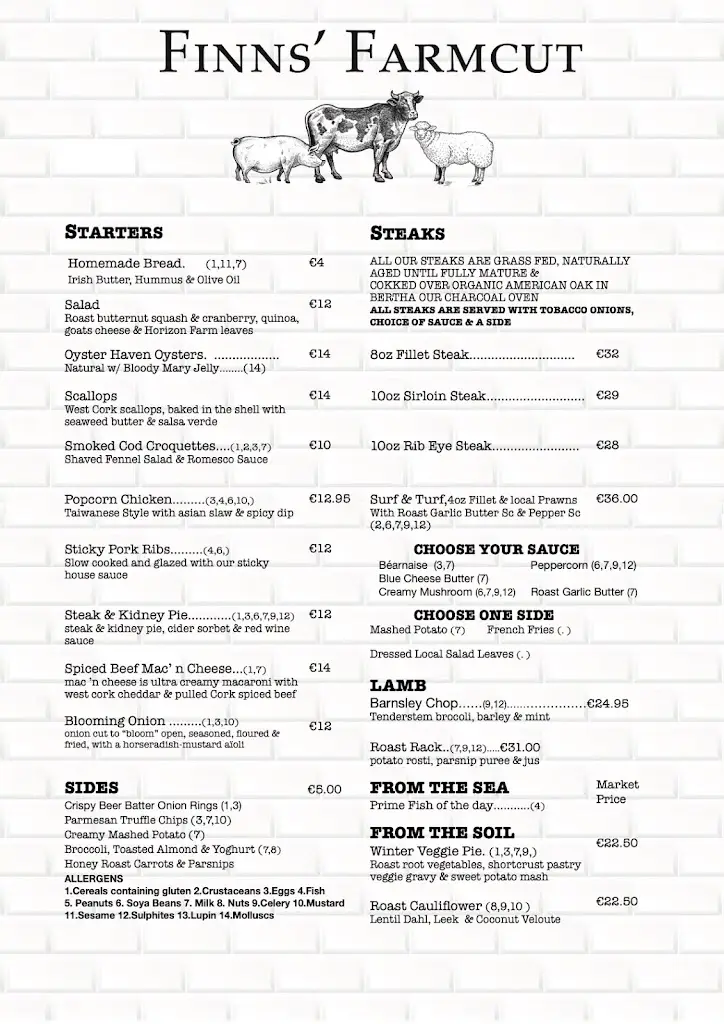 Menu_Finns' Farmcut_Kinsale_image_1