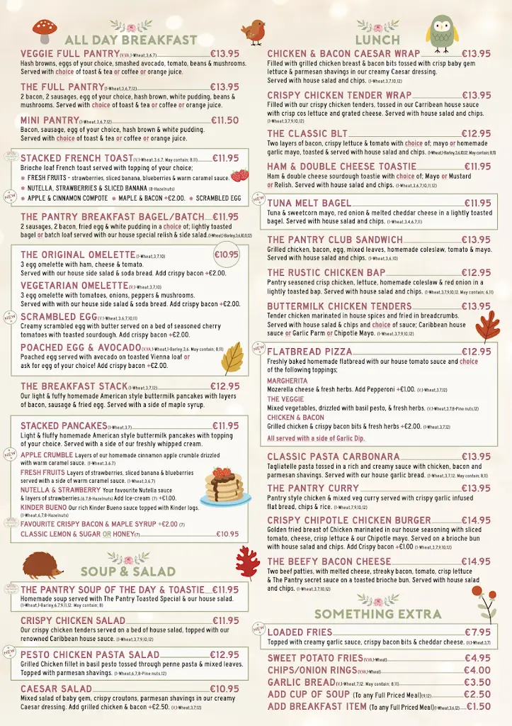 Menu_The Pantry The Vee_Portlaw_image_1