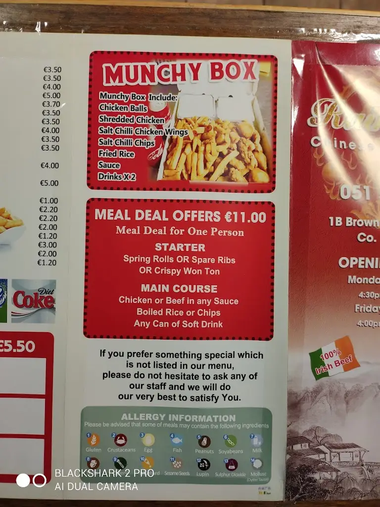 Menu_Lin's Chinese & Thai Take-Away_Portlaw_image_4