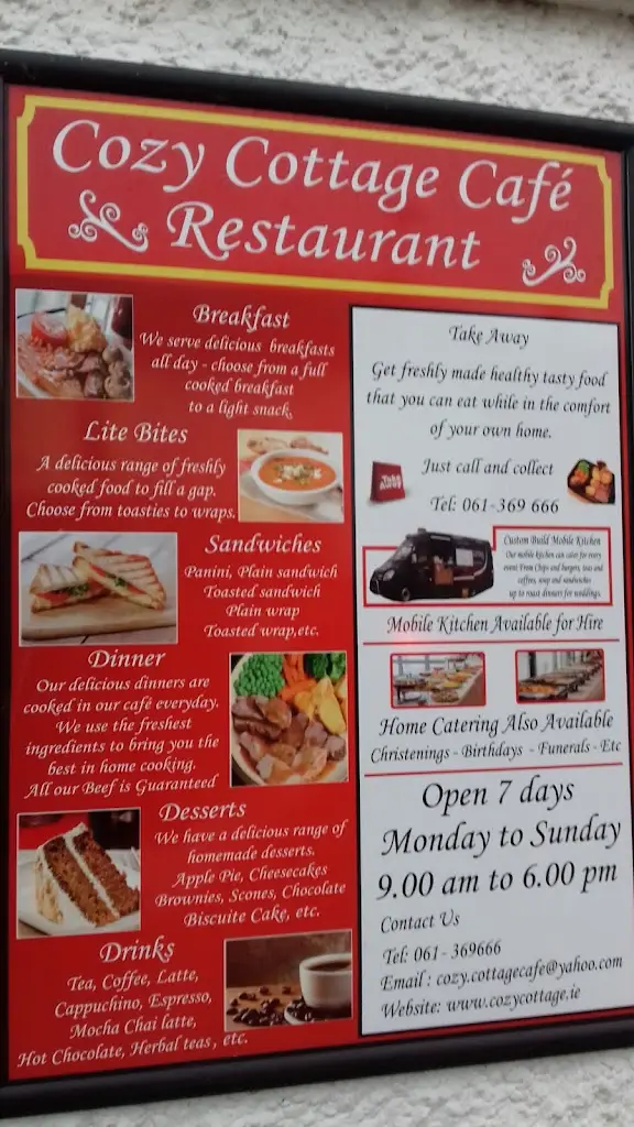 Menu_Cozy Cottage Cafe_Sixmilebridge_immagine_1