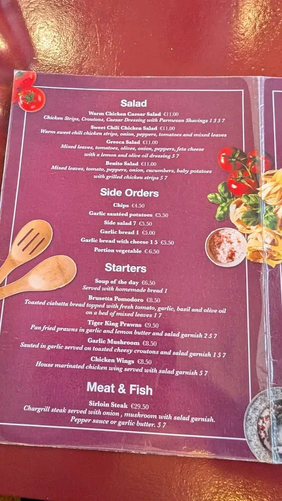 Menü_La Candela_Tipperary_Bild_3