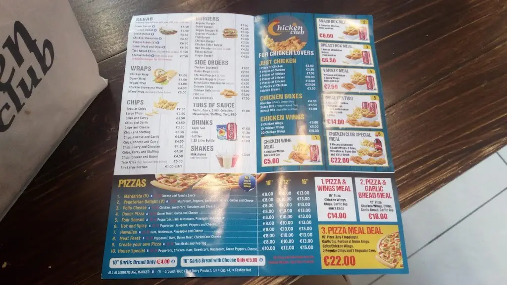 Menu_Chicken Club_Newcastle West_image_1