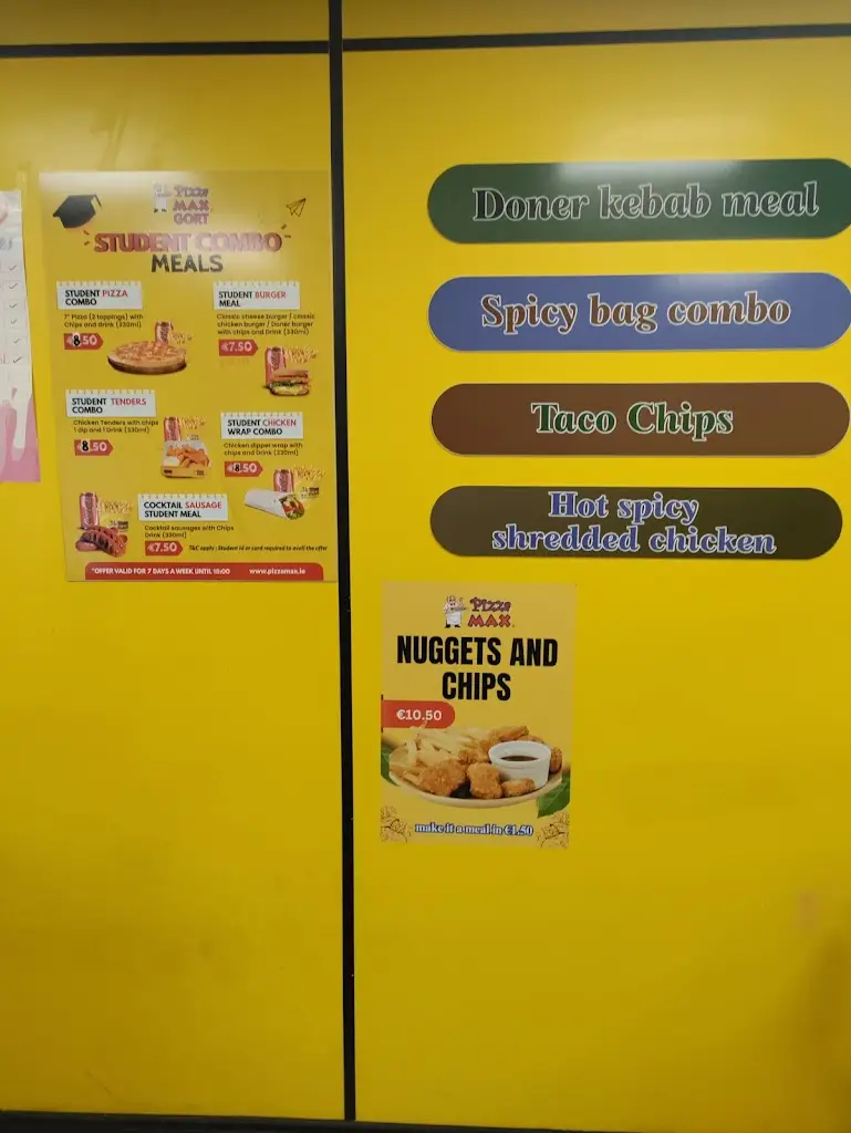 Menu_Pizza Max Gort - Co Galway, Ireland_Gort_image_2