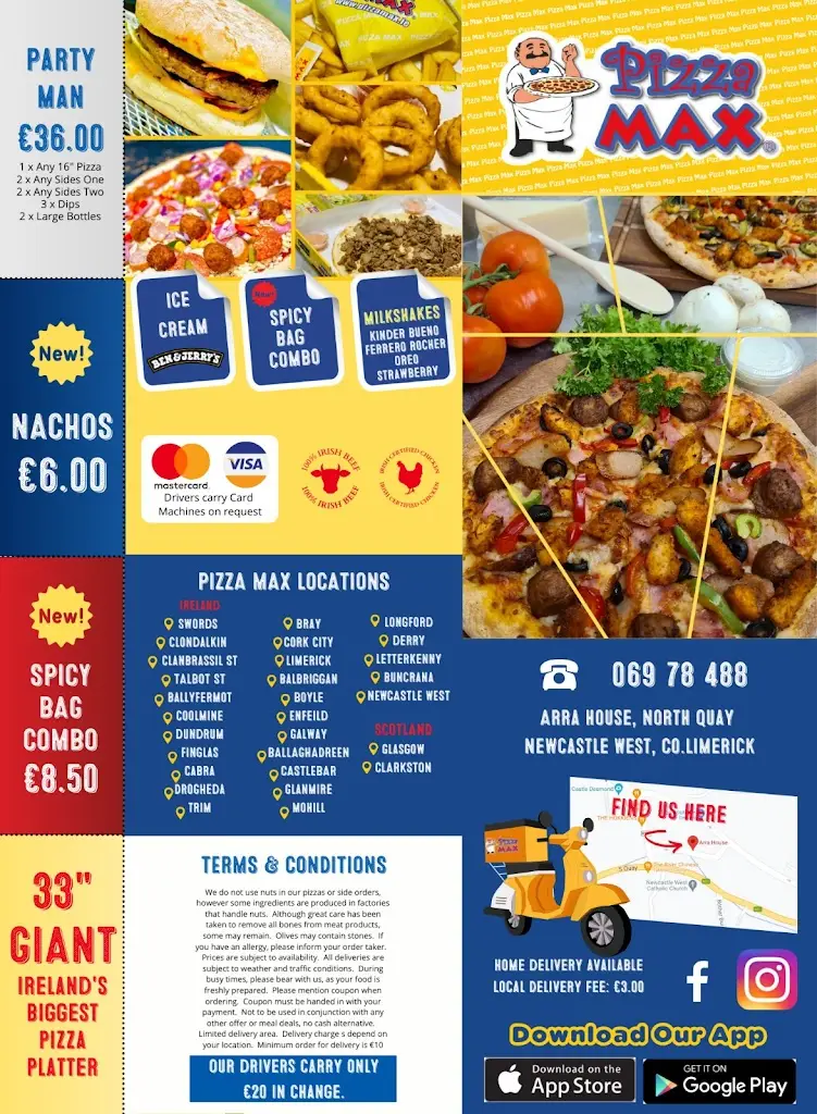 Menu_Pizza Max Newcastle West - Limerick, Ireland_Newcastle West_image_2