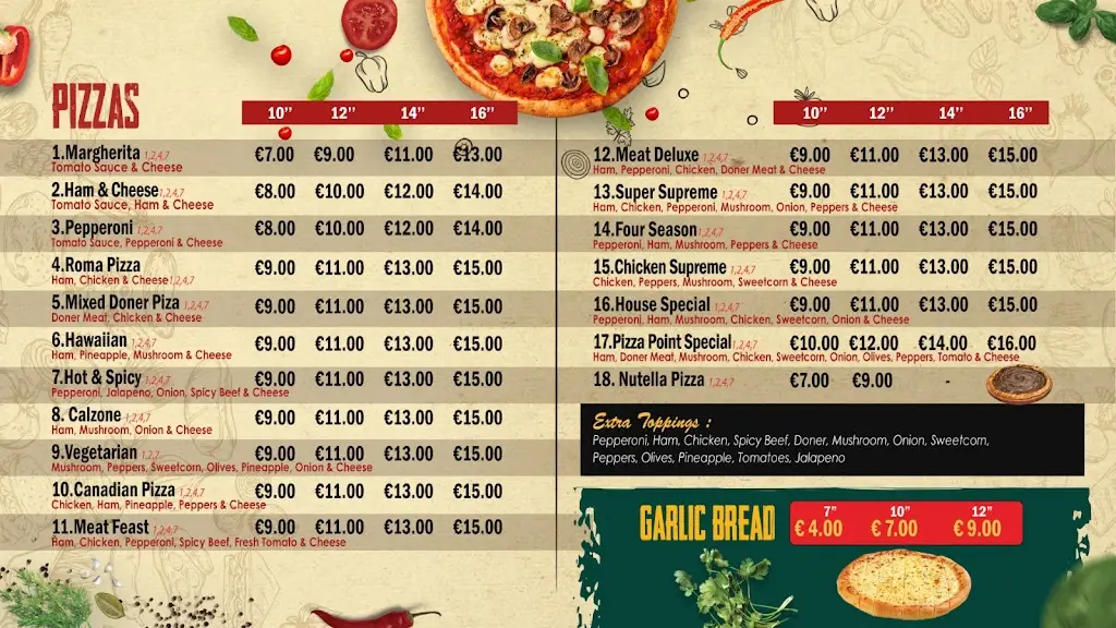 Pizza Point restaurant in Newcastle West