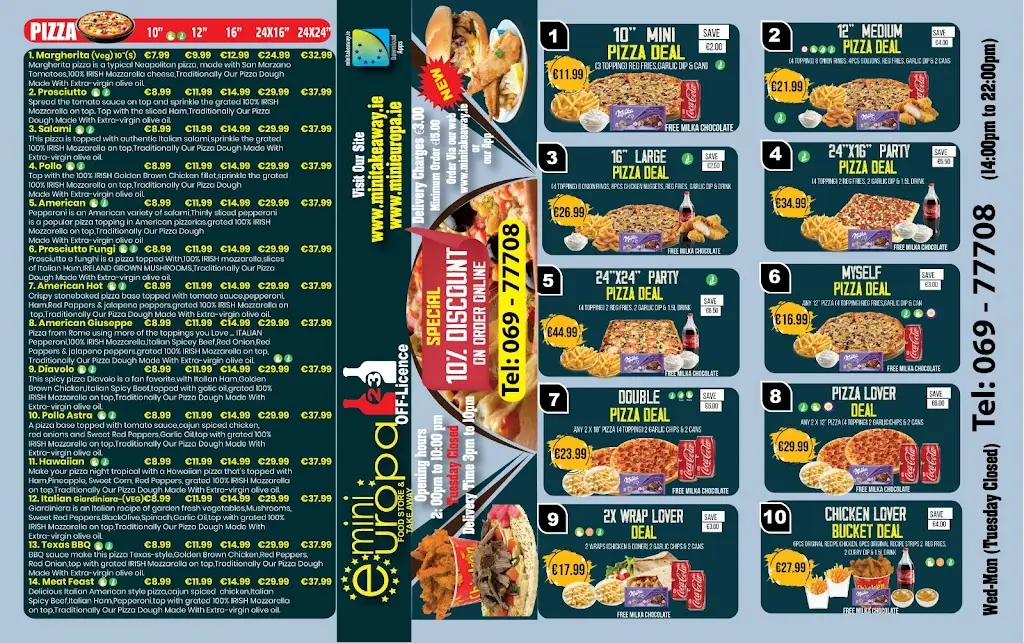 Menu_Mini Europa Food Store & Takeaway_Newcastle West_image_2