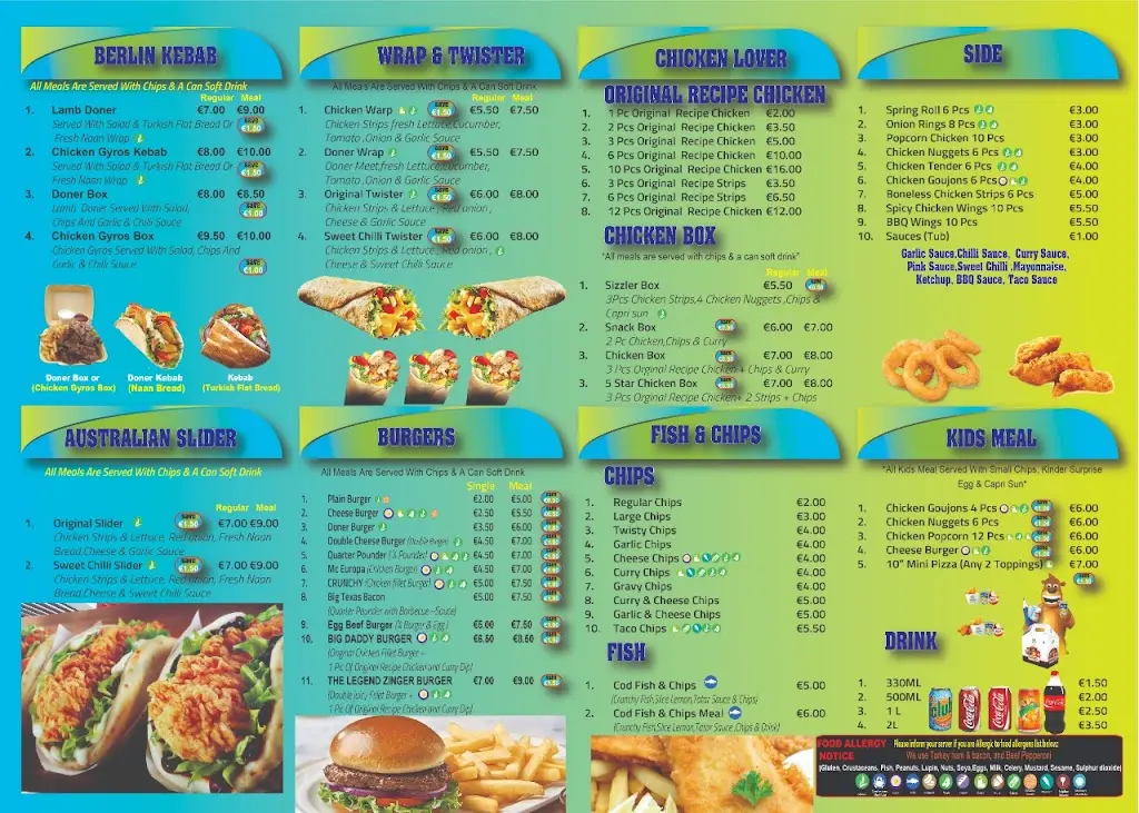 Menu_Mini Europa Food Store & Takeaway_Newcastle West_image_4