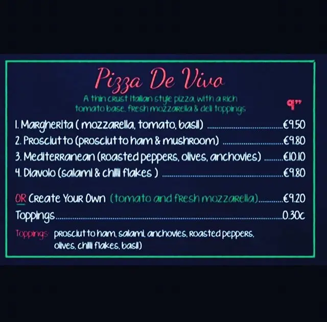 Menü_Mamma Mia Pizzeria and Takeaway_Newcastle West_Bild_1