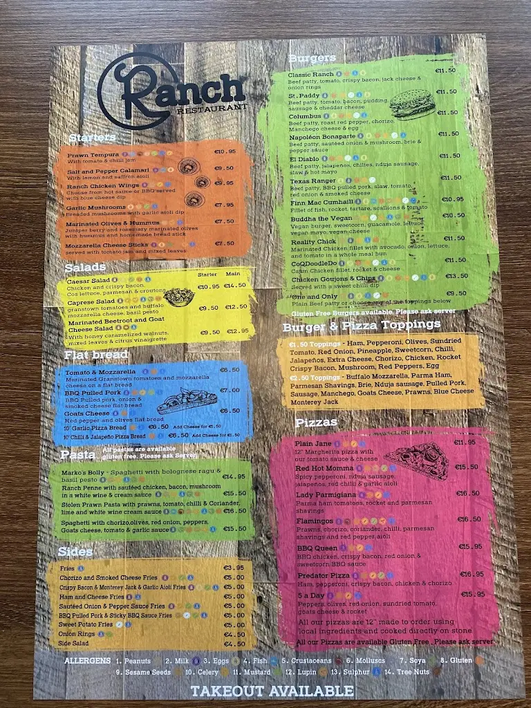 Menu_Ranch Restaurant_Trá Mhór_image_4