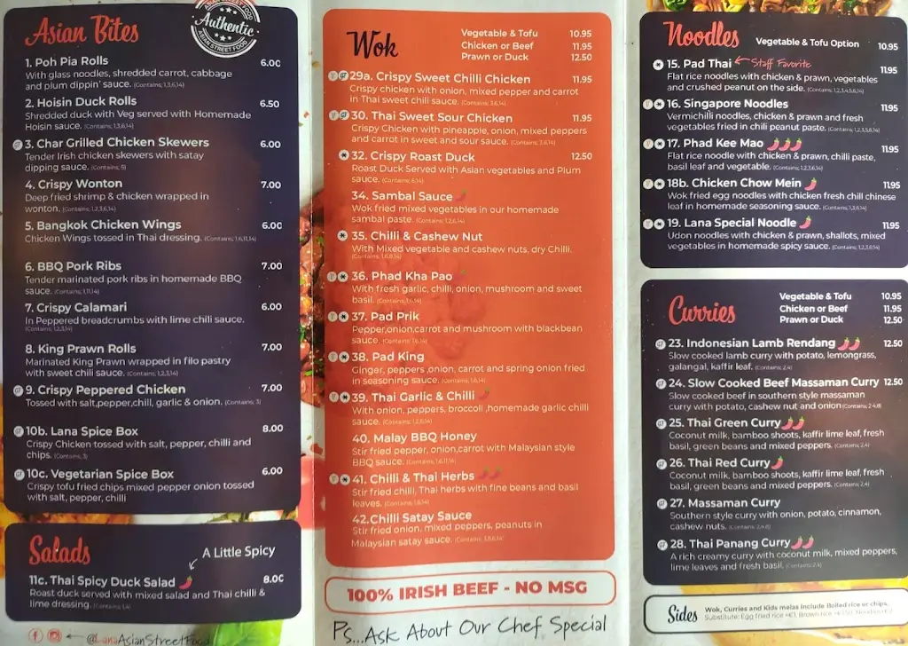 Menu_LANA Asian Street Food Tramore_Trá Mhór_image_3