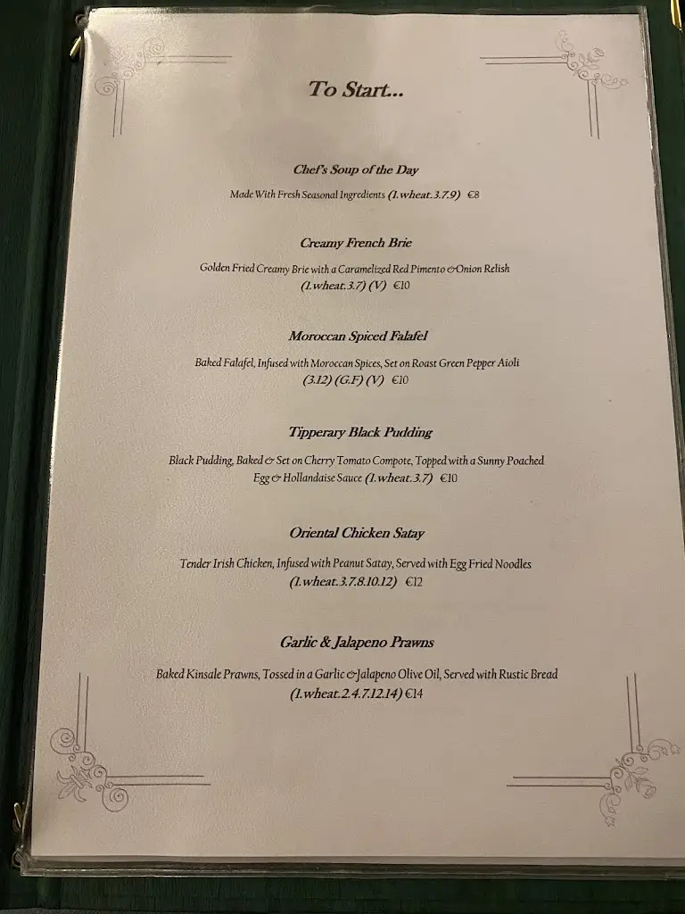 Menu_De Faoite_Thurles_imagen_2