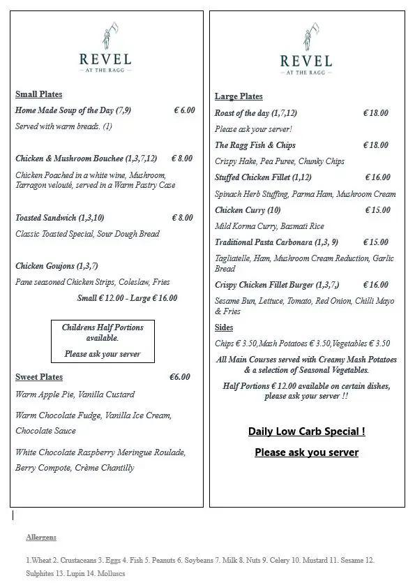 Menü_(The Ragg) Revel at the Ragg_Thurles_Bild_2