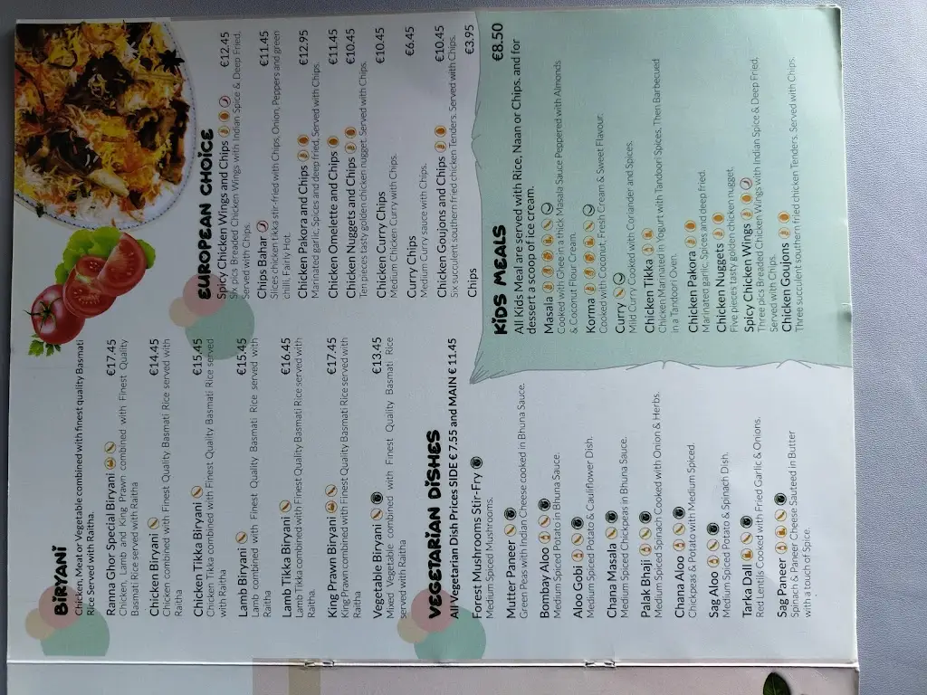 Menu_Ranna Ghor Indian Restaurant_Thurles_image_3