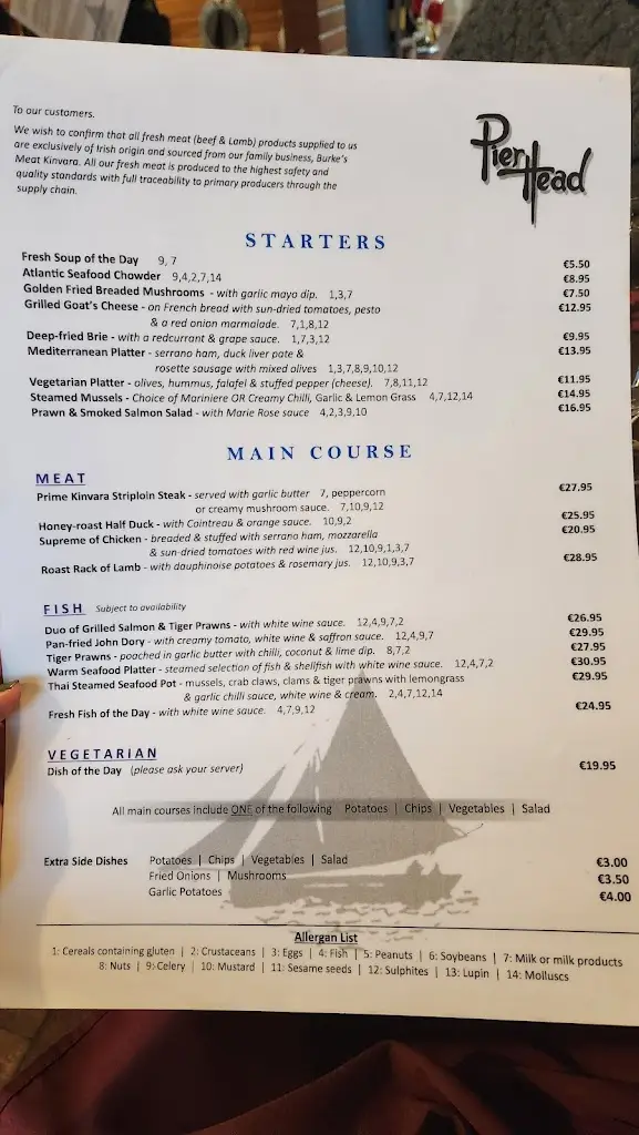 Menu_The Pier Head Bar & Restaurant_Gort_image_4