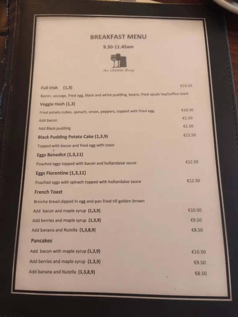 Menu_An Chistin Beag_Skibbereen_image_3