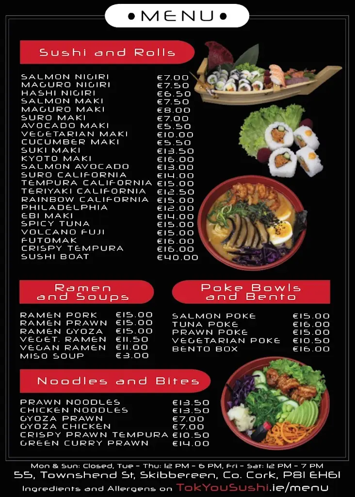 Menu_TokYou Sushi_Skibbereen_imagen_1