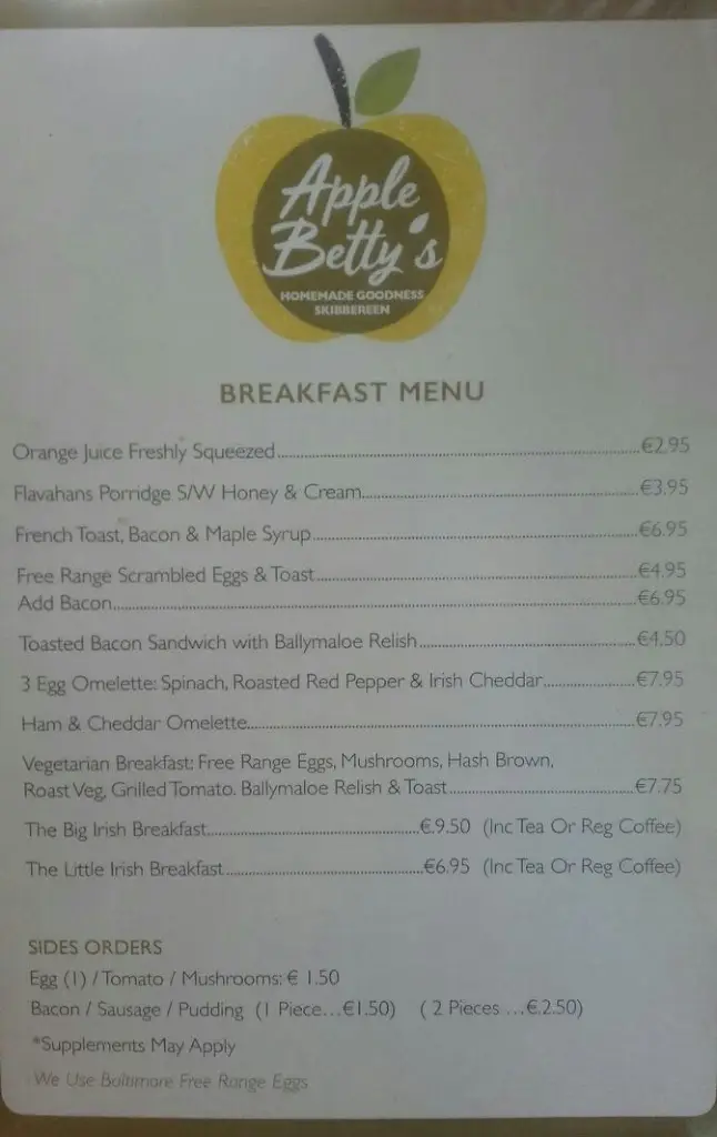 Menu_Applebettys Cafe_Skibbereen_image_2