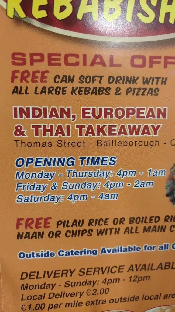 Menü_Super Taste Kebabish_Bailieborough_Bild_4