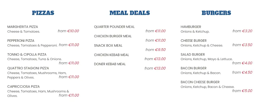 Menu_Nico Take Away_Bailieborough_image_1