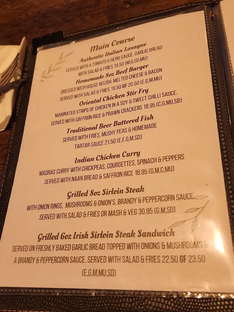 Menu_Gally's Bar & Restaurant_Tralee_image_1