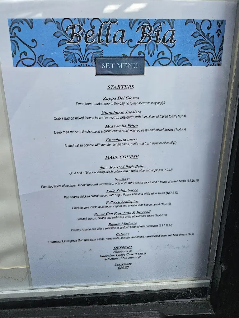 Menu_Bella Bia_Tralee_image_1