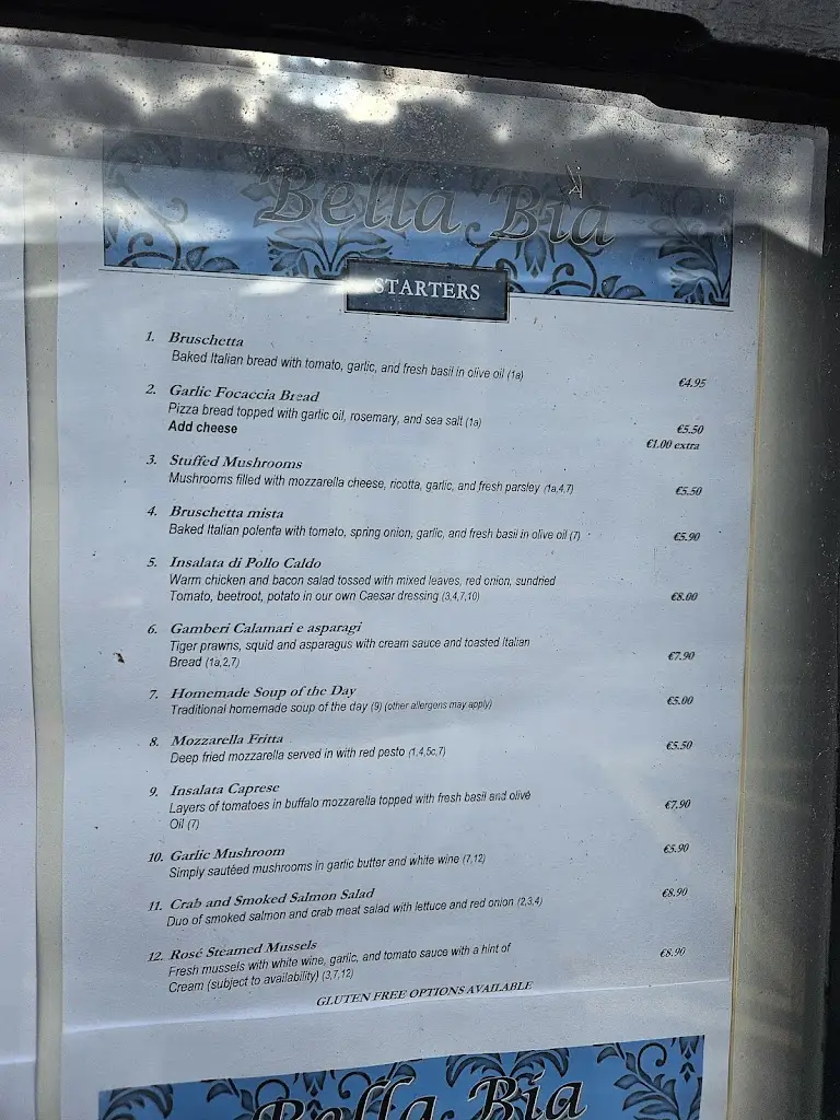 Menu_Bella Bia_Tralee_image_4