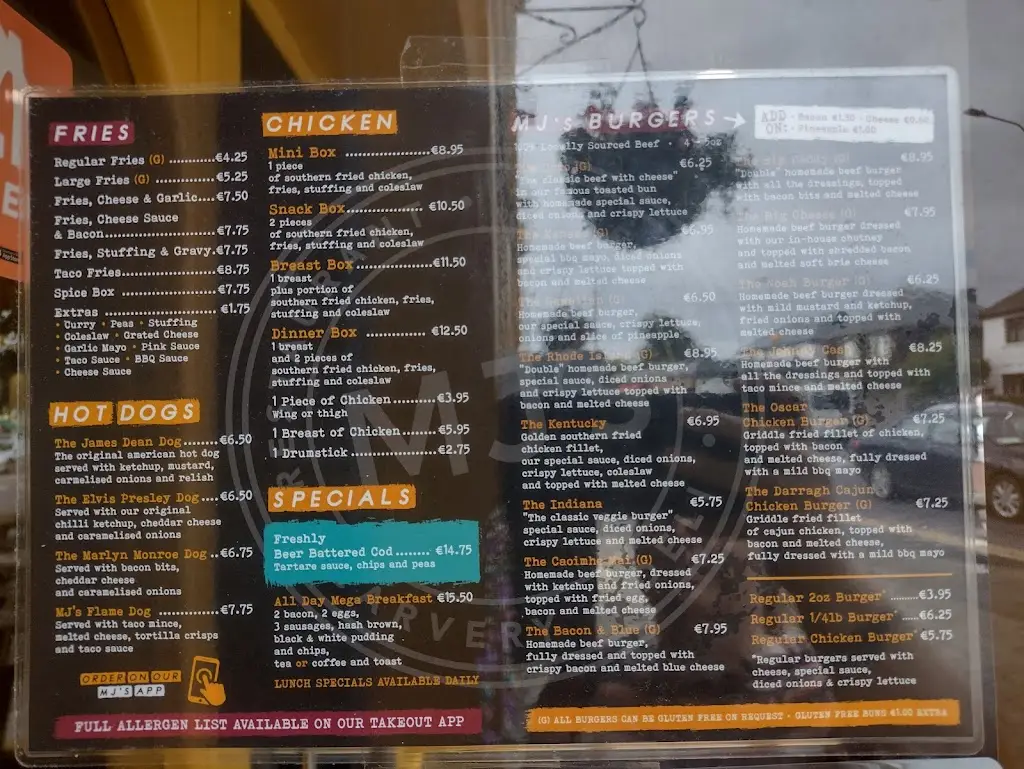 Menu_MJ's Diner_Tralee_image_2