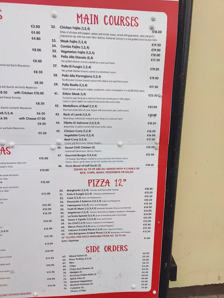 Menu_La Scala Restaurant_Tralee_image_1