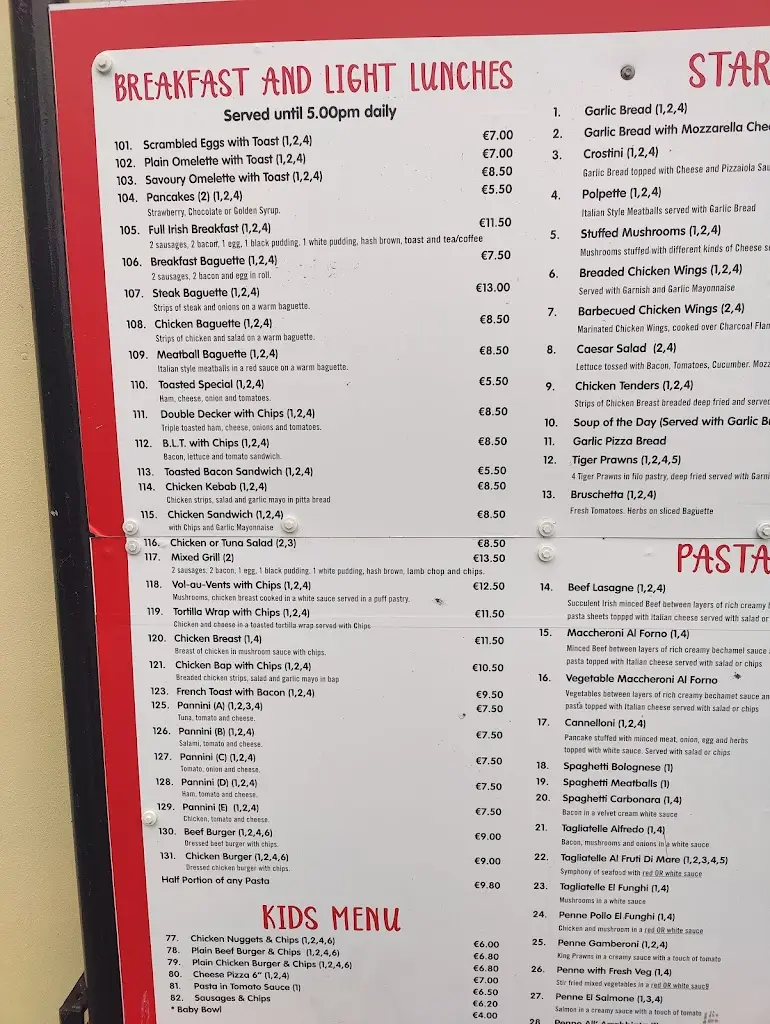 Menu_La Scala Restaurant_Tralee_image_2