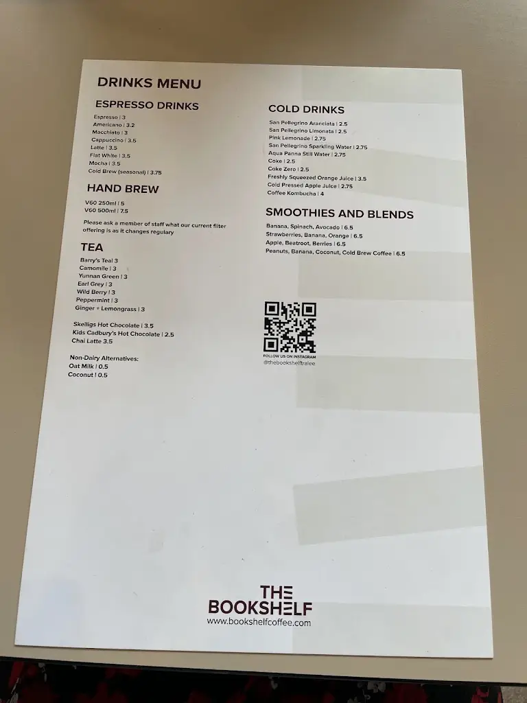 Menü_The Bookshelf Tralee_Tralee_Bild_3