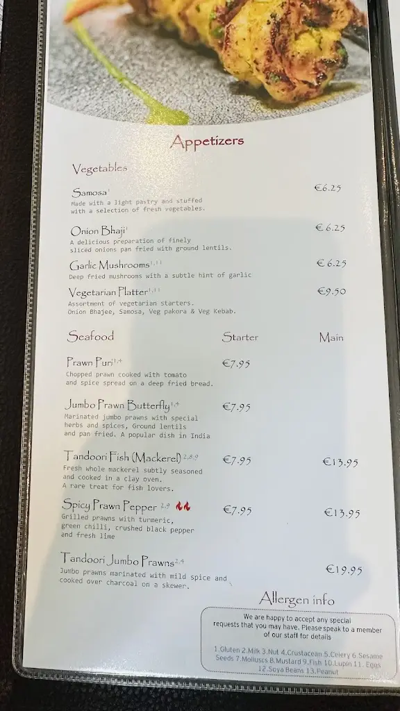 Menu_Nokshi Indian_Moycullen_image_3