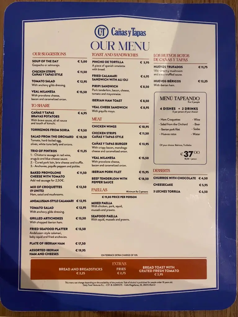 Menü_Benny & Co coffee bar & restaurant_Ballybofey_Bild_1