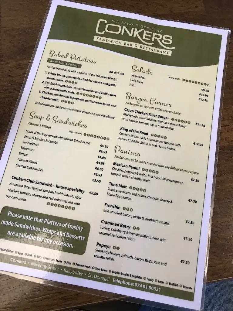 Menu_Conkers Restauarant_Ballybofey_imagen_4