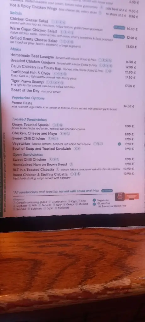 Menu_The Quays Bar & Restaurant_Youghal_image_3
