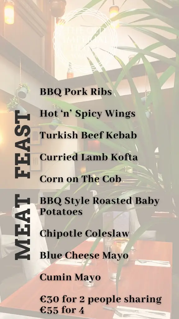 Menu_The Old Imperial Youghal_Youghal_image_2