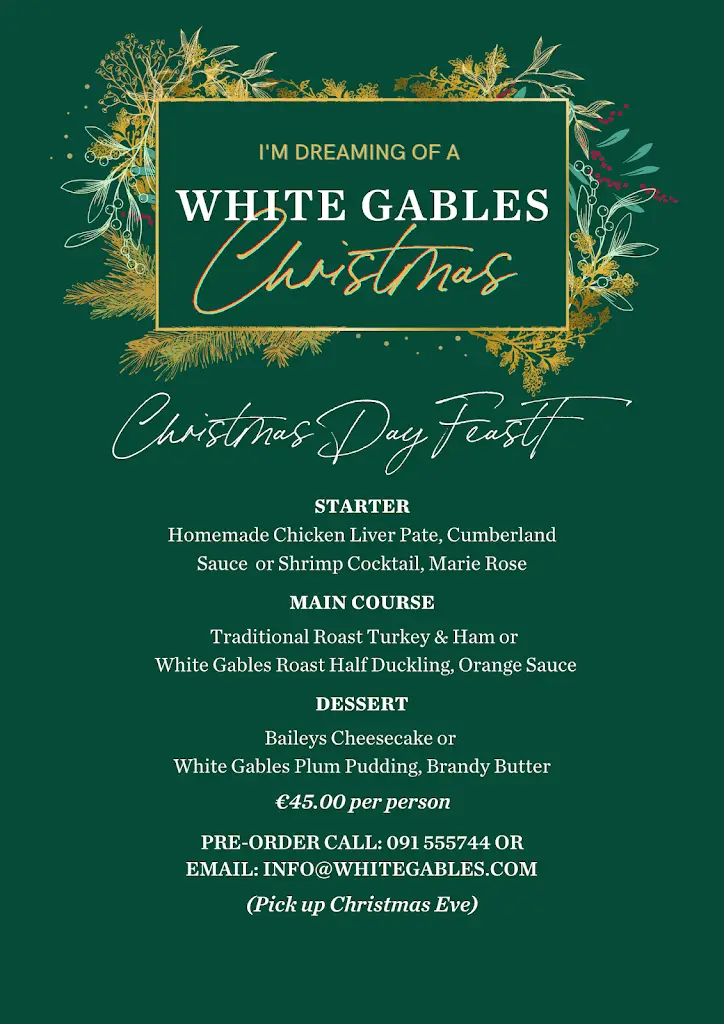 Menu_White Gables Galway_Moycullen_image_3