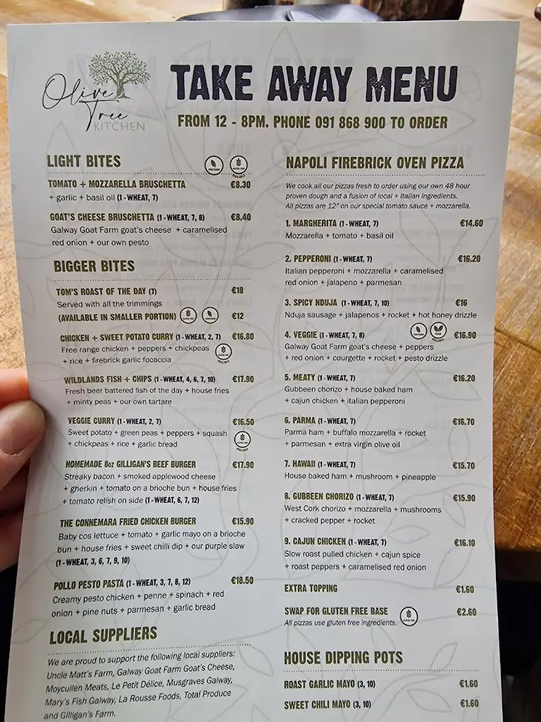 Menu_Olive Tree Kitchen @ Wildlands_Moycullen_image_2