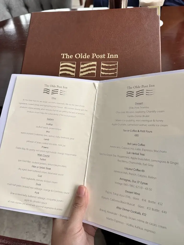 Menu_The Olde Post Inn_Belturbet_image_1