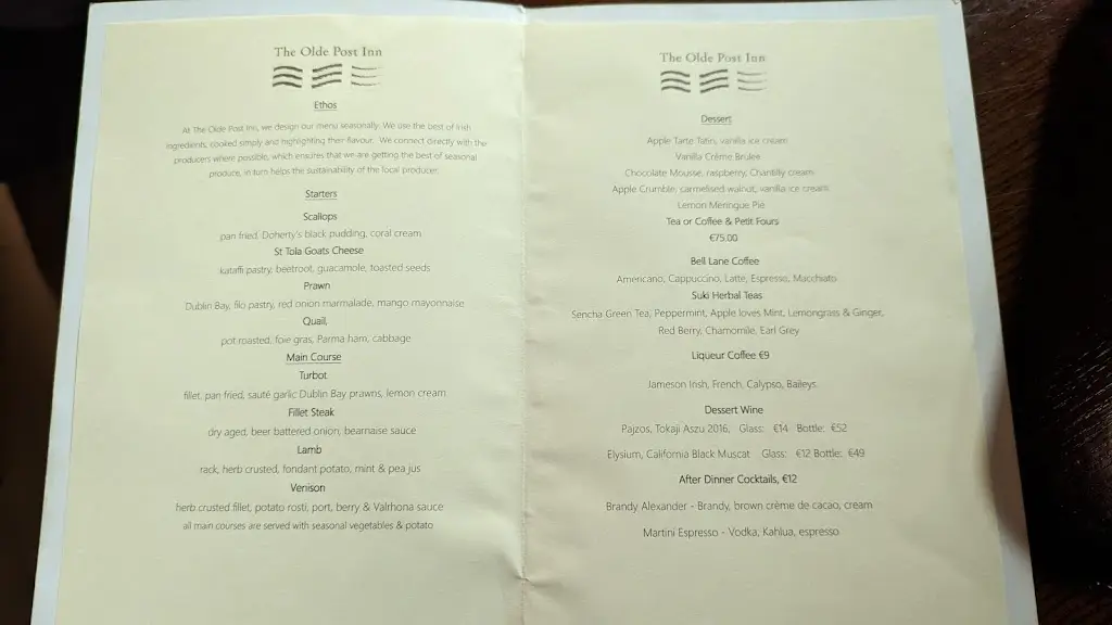 Menu_The Olde Post Inn_Belturbet_image_2