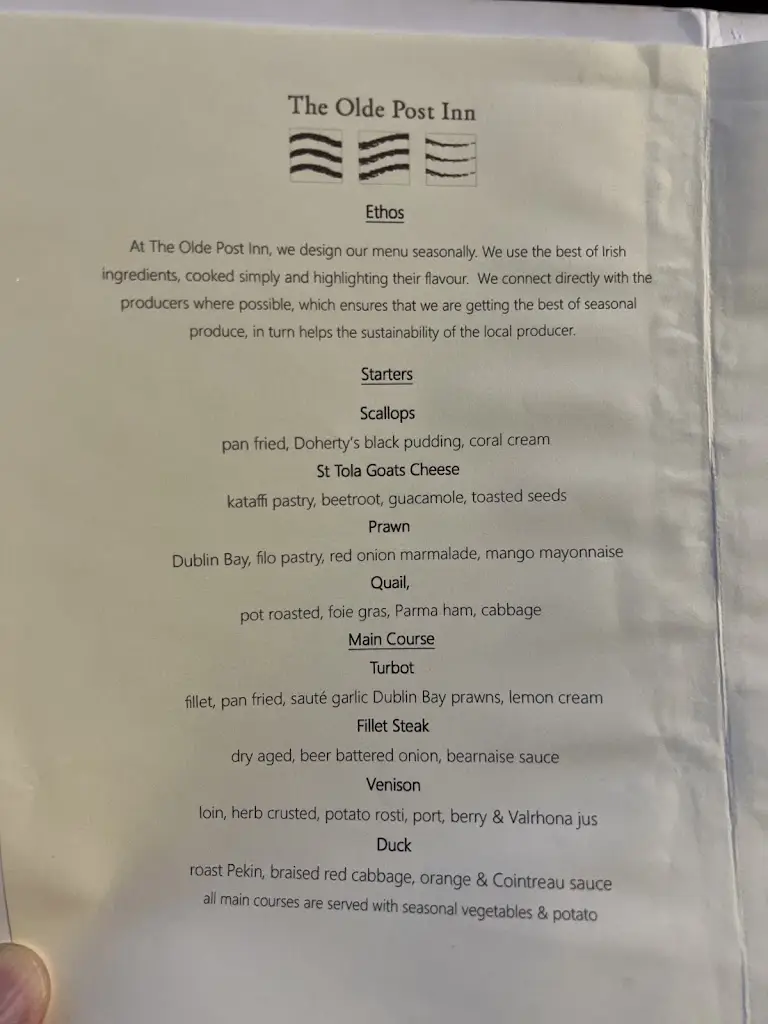 Menu_The Olde Post Inn_Belturbet_image_4