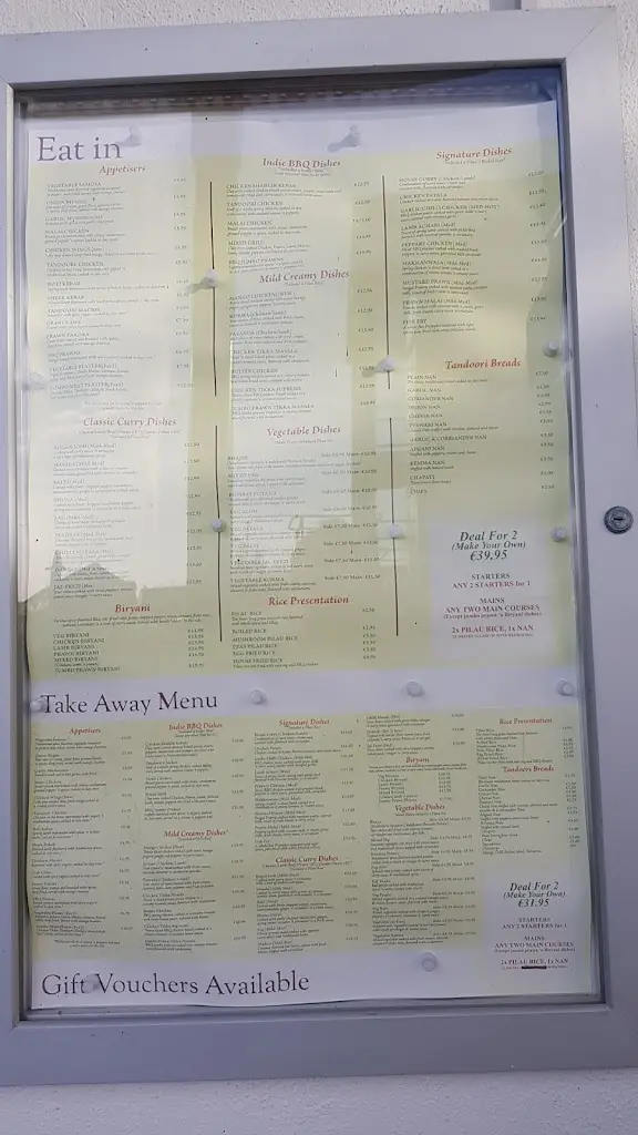 Menu_Khazana Indian Restaurant_Claregalway_image_1