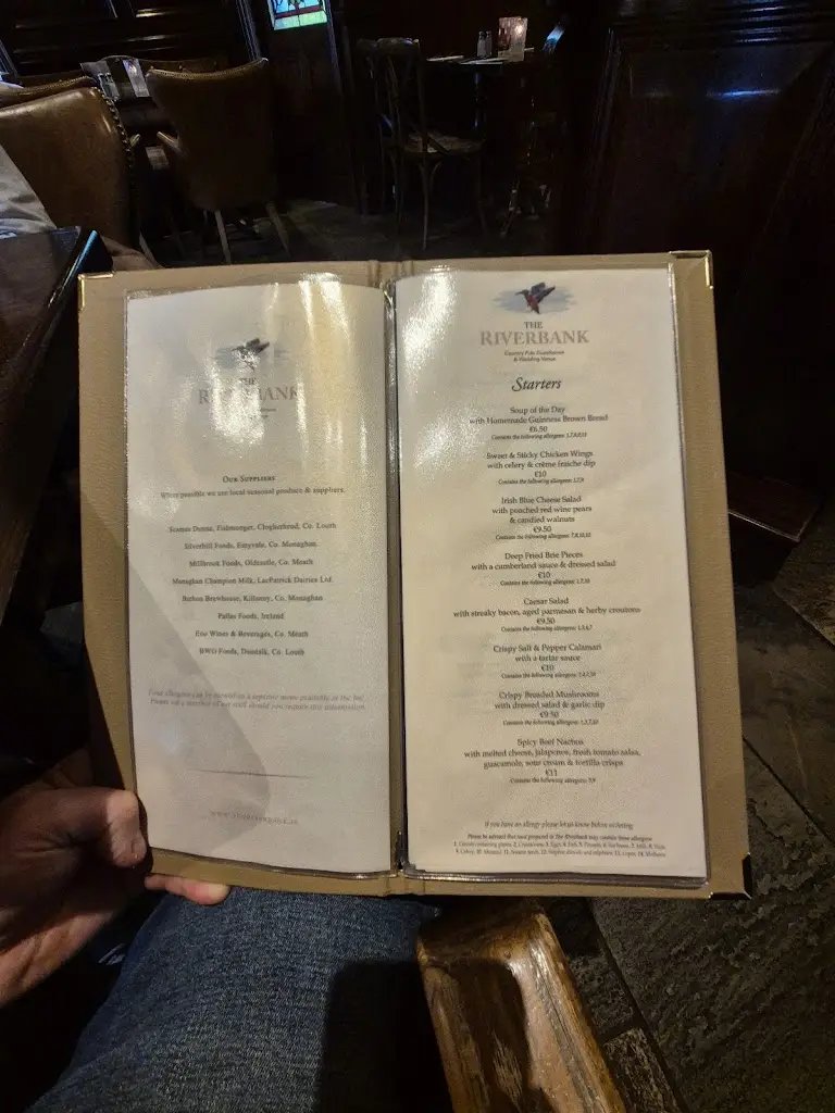 Menu_The Riverbank Country Pub & Guesthouse_Carrickmacross_image_1