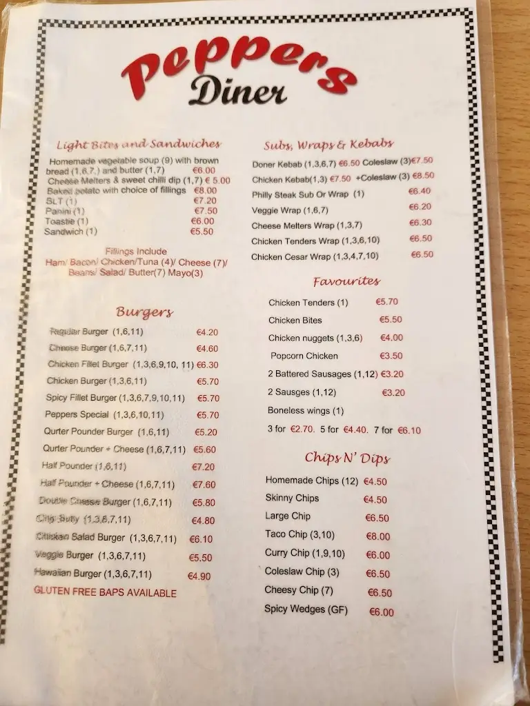 Menu_Peppers Diner_Derrybeg_image_2