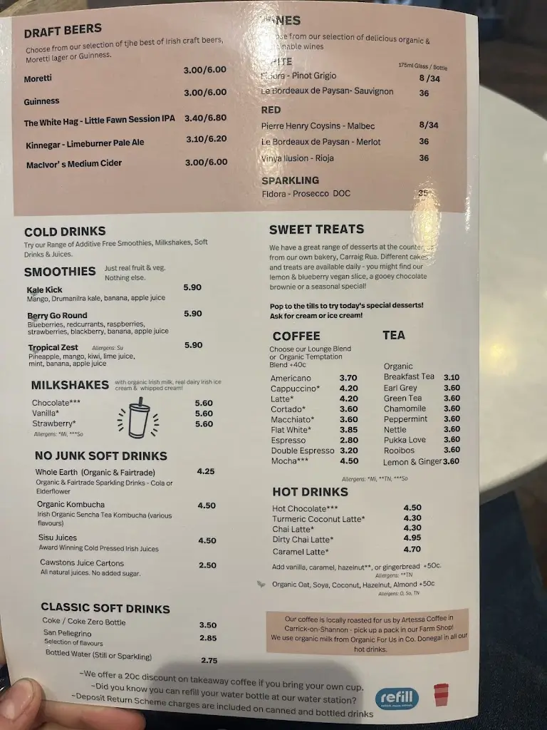 Menu_Honestly Farm Kitchen Strandhill_Strandhill_image_1