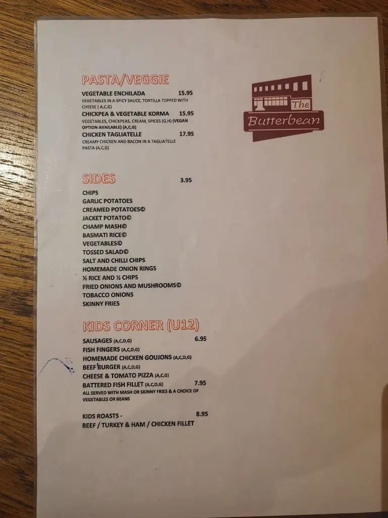 Menu_The Butterbean Restaurant & Accommodation._Carndonagh_image_2