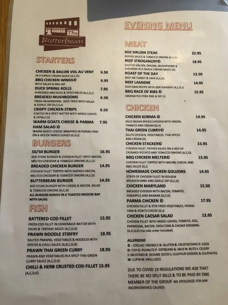 Menu_The Butterbean Restaurant & Accommodation._Carndonagh_image_3