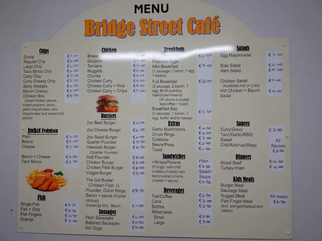 Menu_Bridge Street Cafe_Carndonagh_image_1