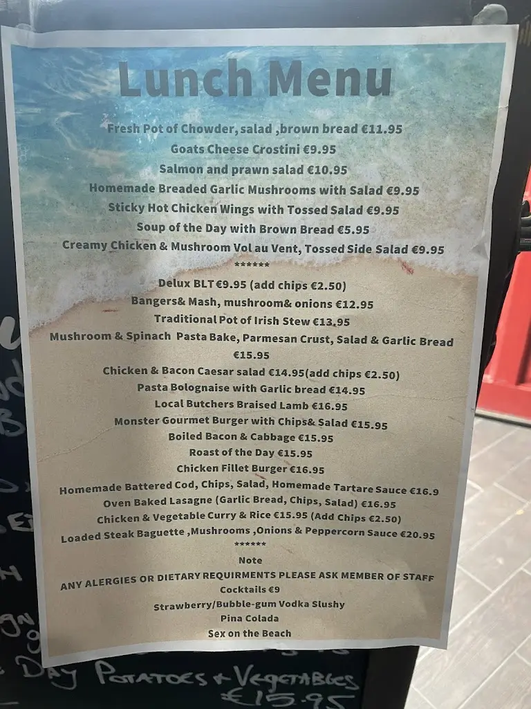 Menu_McGarrigles Restaurant_Bundoran_image_2