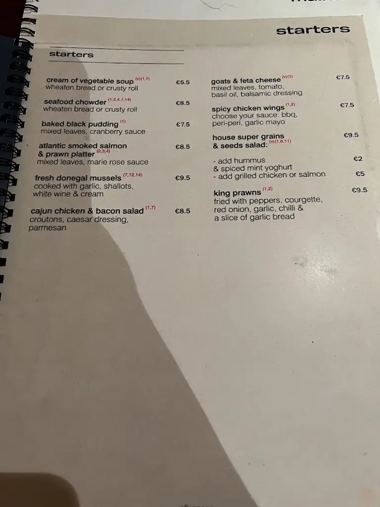Menu_Stakes Restaurant_Bundoran_image_2